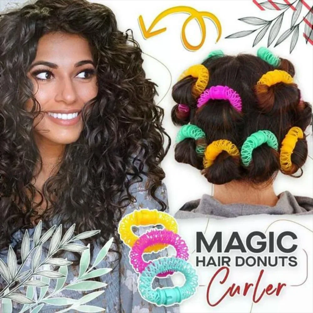 Bigodino Per Capelli Ciambelle Per Capelli Rullo Per Lo Styling Dei Capelli Parrucchiere Bendy Curls No Heat Spiral Curls Strumento Fai Da Te Per Acce