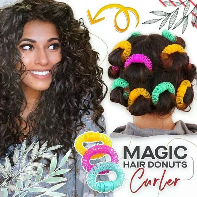 Bigodino Per Capelli Ciambelle Per Capelli Rullo Per Lo Styling Dei Capelli Parrucchiere Bendy Curls No Heat Spiral Curls Strumento Fai Da Te Per Acce
