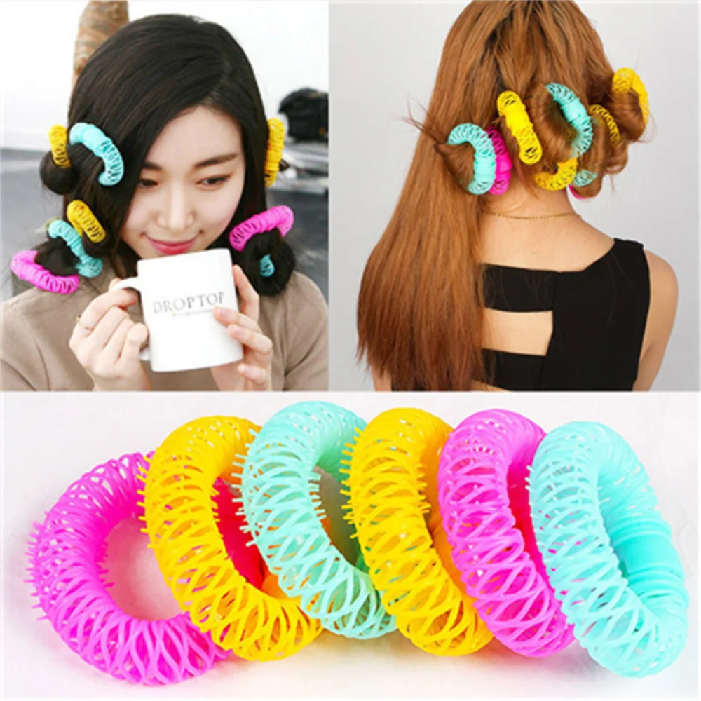 Bigodino Per Capelli Ciambelle Per Capelli Rullo Per Lo Styling Dei Capelli Parrucchiere Bendy Curls No Heat Spiral Curls Strumento Fai Da Te Per Acce