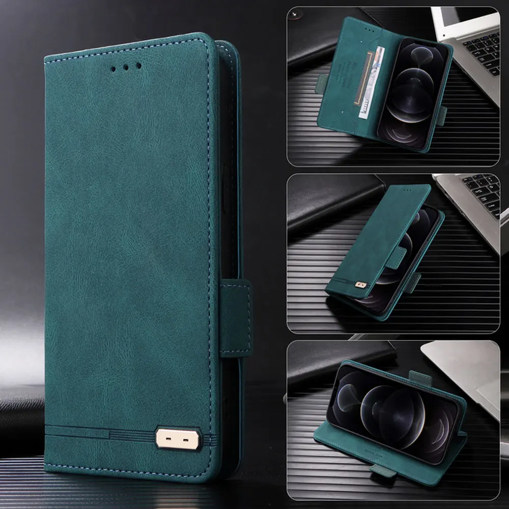 Per Zte Blade A32 Flip Case Per Zte Blade V30 Vita Leather Texture Wallet Magnetic Book Cover Per Blade A51 A 31 A71 Libero Iii