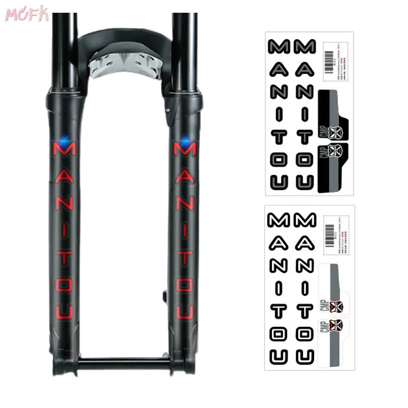 2022 Manitou Comp Forcella Anteriore Adesivo Fai Da Te Mountain Bike Anteriore Shock Sticker Decorazione Accessori Per Biciclette Para Bicicletas