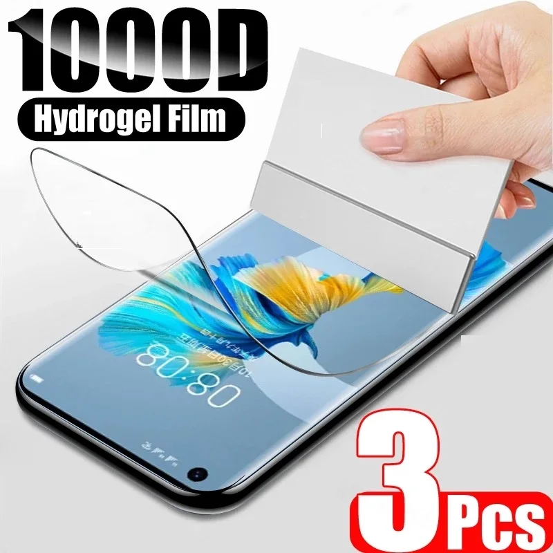Pellicola Idrogel 3 Pezzi Per Huawei Mate 50 Pro Pellicola Protettiva Per Schermo Per Huawei Mate 50 50E Mate 50 Pro Film