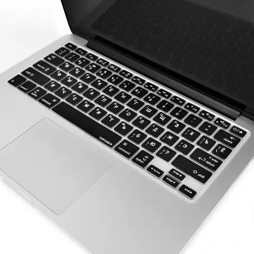 Skin Per Tastiera In Lingua Russa Ue Usa Per Macbook Retina 13 15 Cover Per Tastiera Russa A1398 A1502 Pellicola Per Tastiera Impermeabile