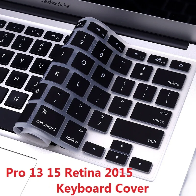 Morbido Per Macbook Pro 13 15 Retina A1502 A1398 Cover Per Tastiera Us Eu Silicon Impermeabile Per Macbook Pro Retina 13 15 Skin Per Tastiera