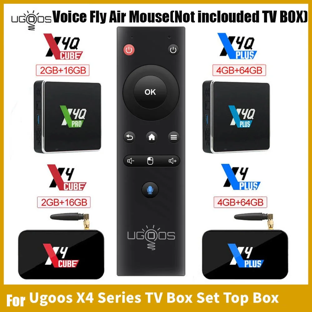 Ugoos Fly Air Mouse Telecomando Per X4Q Pro Smart Tv Box Android 11 Media Player X4 Plus Set Top Box