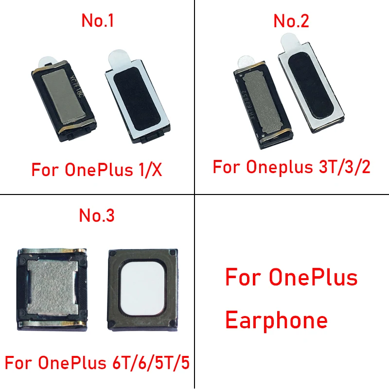 2Pcs Front Top Earpiece Ear Phone Sound Receiver Speaker For Oneplus 1+6T 6 5T 5 3T 3 2 1 X One Plus 6T Earphone Repair Parts