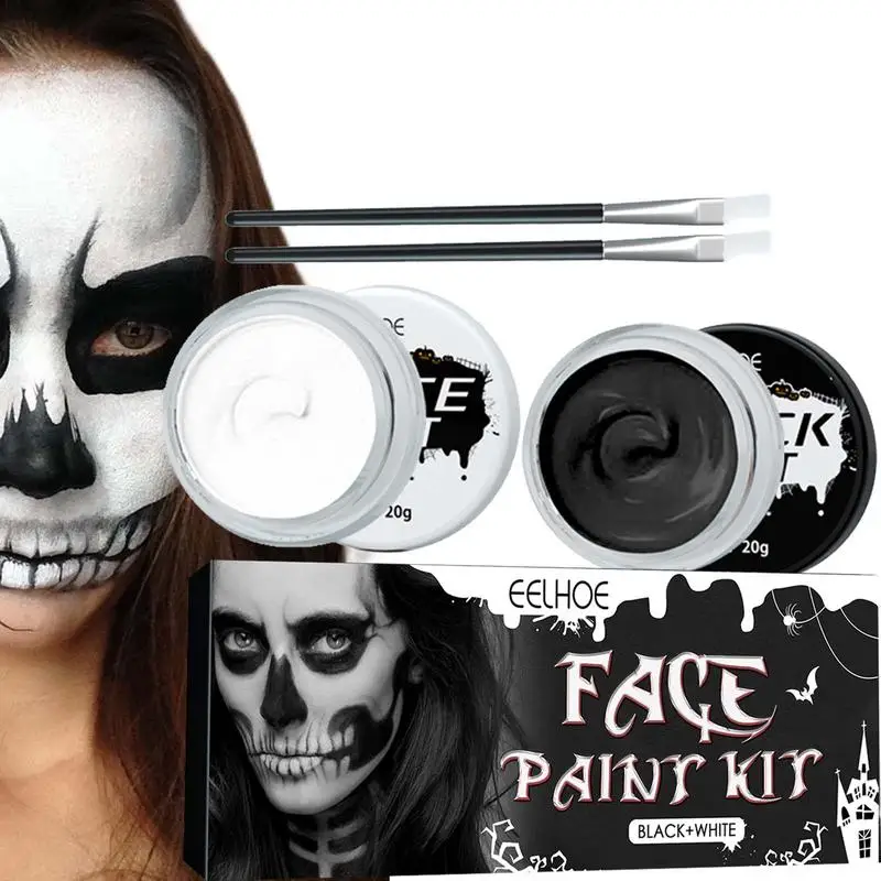 Kit Per Il Trucco Dello Scheletro Di Halloween Kit Per Il Trucco Delle Cicatrici Del Sangue Di Halloween Fai Da Te Lavabile Dress Up Makeup Halloween 