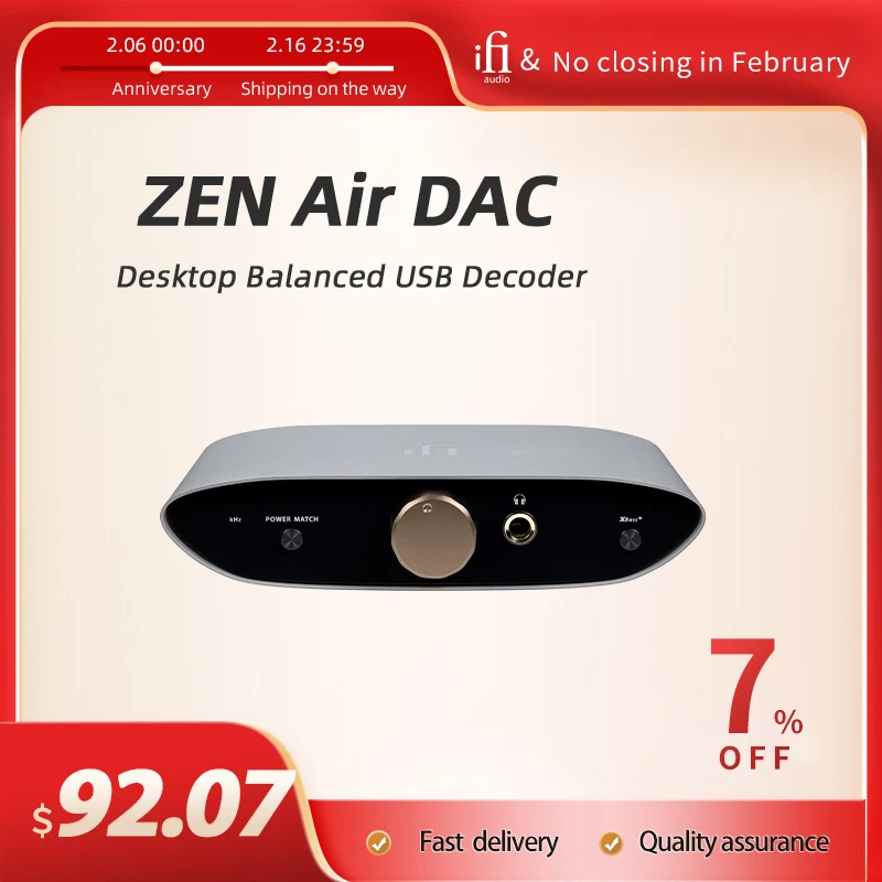 Ifi Zen Air Dac Desktop Balanced Usb Decoder Amplificatore Pc Hifi All-In-One Machine Attrezzatura Audio Professionale