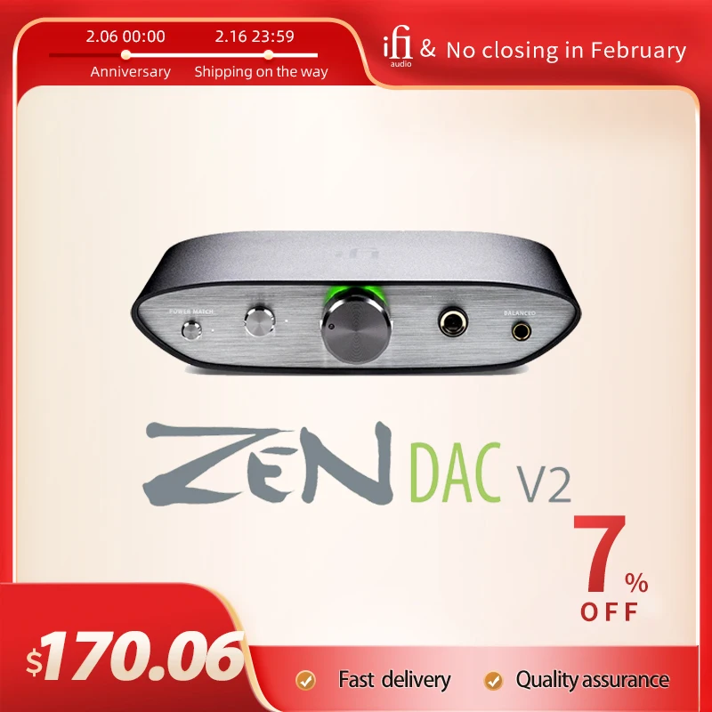 Ifi Zen Dac V2 Desktop Balanced Usb Decoder Amplificatore Per Cuffie Usb 3.0 Rca Pc Hifi Musica Audio Professionale Tutto In Una Macchina
