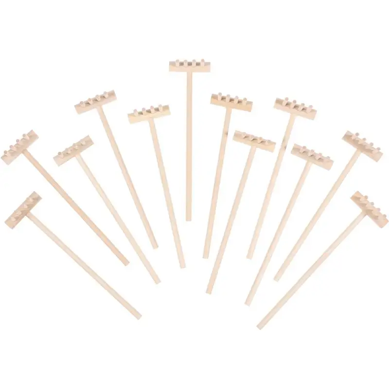 12Pcs Mini Zen Garden Rake Garden Sandbox Tools Bamboo Rake Tabletop Meditation Feng Shui Desktop Decoration