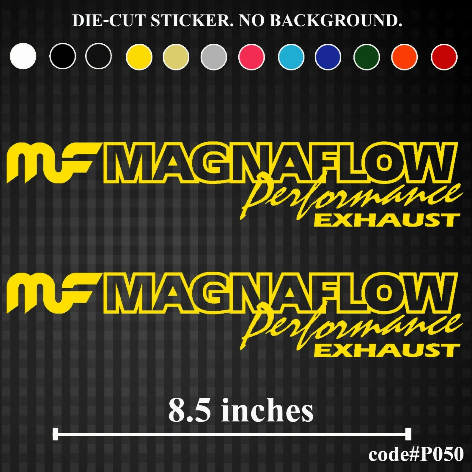 Per X2 Magnaflow Performance Scarico Vinile Fustellato Adesivo Decalcomania Divertente Paraurti Jdm