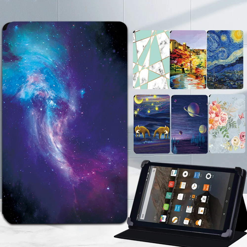 Leather Tablet Case For Kindle 10Th/Fire 7 5Th 7Th 9Th/Fire Hd 10 5Th 7Th 9Th/Fire Hd 10 Plus Smart Adjustable Flip Stand Cover