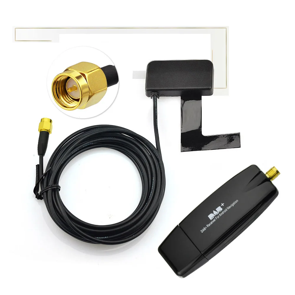 Superbat Usb 2.0 Digital Dab + Radio Tuner Ricevitore Stick + Antenna Per Android Car Dvd Player Autoradio Stereo Europa Universale