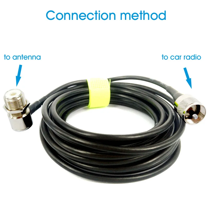 Pl259 Antenne Connettore Coaxiale Prolunga Cavo Kabel So239 5 M 16Ft Voor Autoradio Walkie Talkie Mp320 Mp9000 Kt-8900 Kt-8900R
