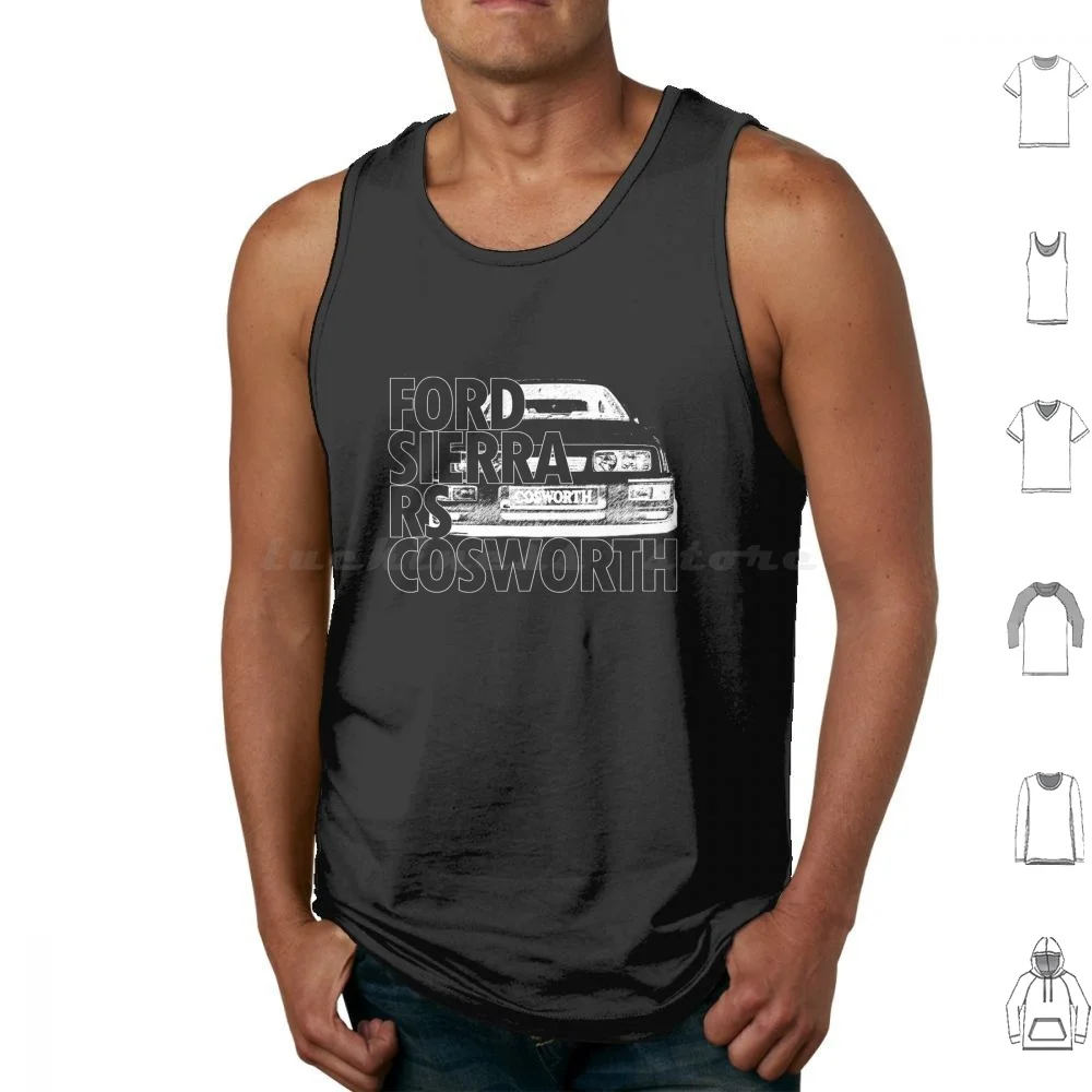 Sierra Rs Cosworth 76-Canottiere Unisex Stampa Cotone Sierra Rs Cosworth 76