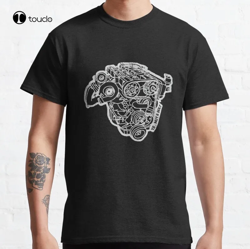 Per Sierra Cosworth Yb Turbo Engine Drift Drag Street Race T-Shirt Classica T-Shirt In Cotone