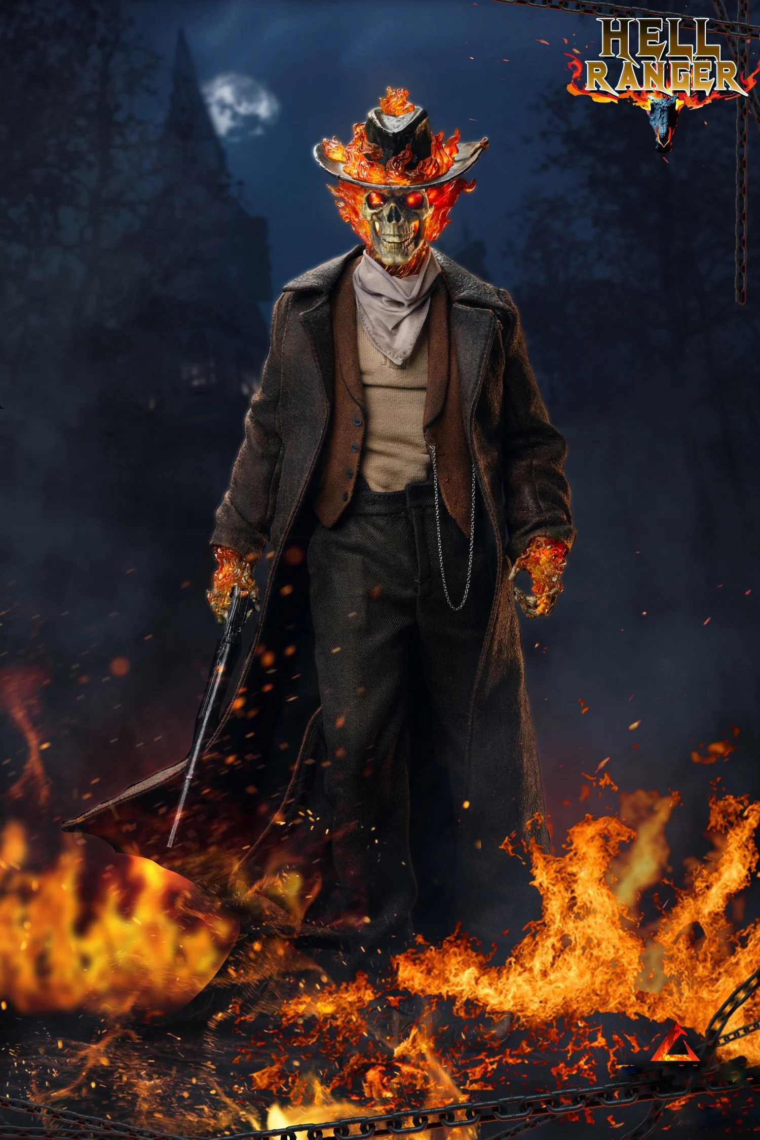 Bambola Action Figure In Scala 1/6 Sam Elliott Cimitero Ghost Rider Custode 12 "Super Flessibile Figure Da Collezione Modello Giocattolo