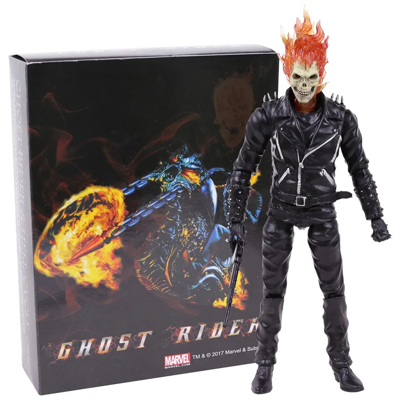 Ghost Rider Johnny Blaze Pvc Action Figure Toy Model Da Collezione