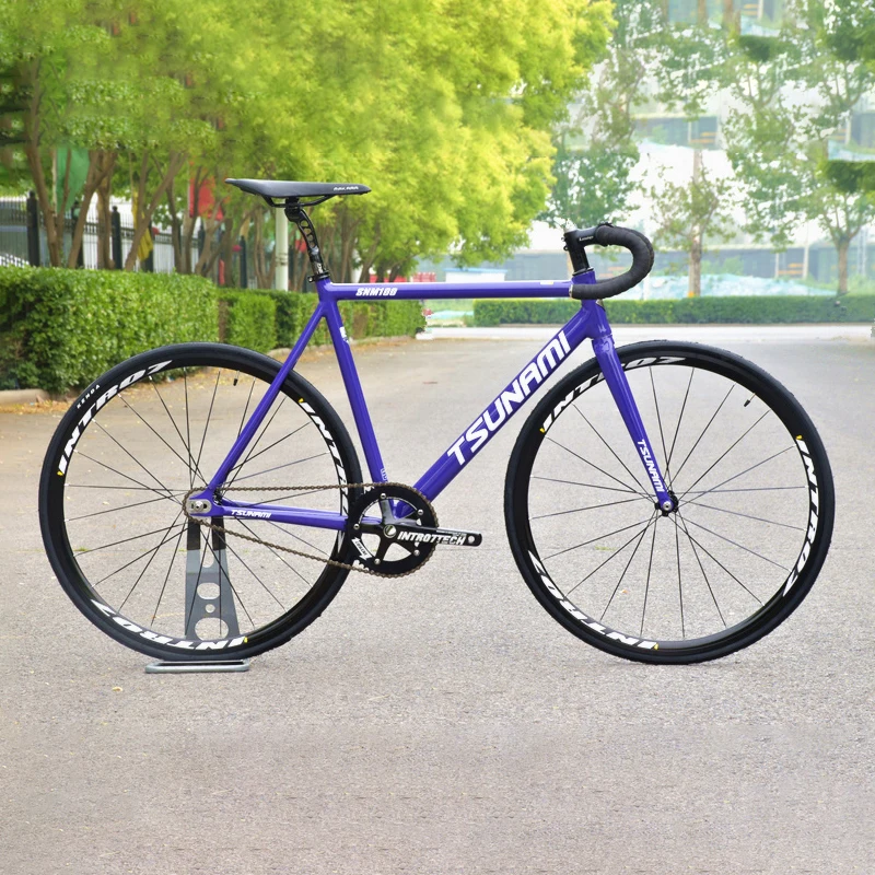 Fixie Bici A Scatto Fisso Bici Da Corsa A Velocità Singola Bicicletta Da Corsa 700C Snm100 Telaio In Lega Di Alluminio Parti Di Ciclismo Personalizzab