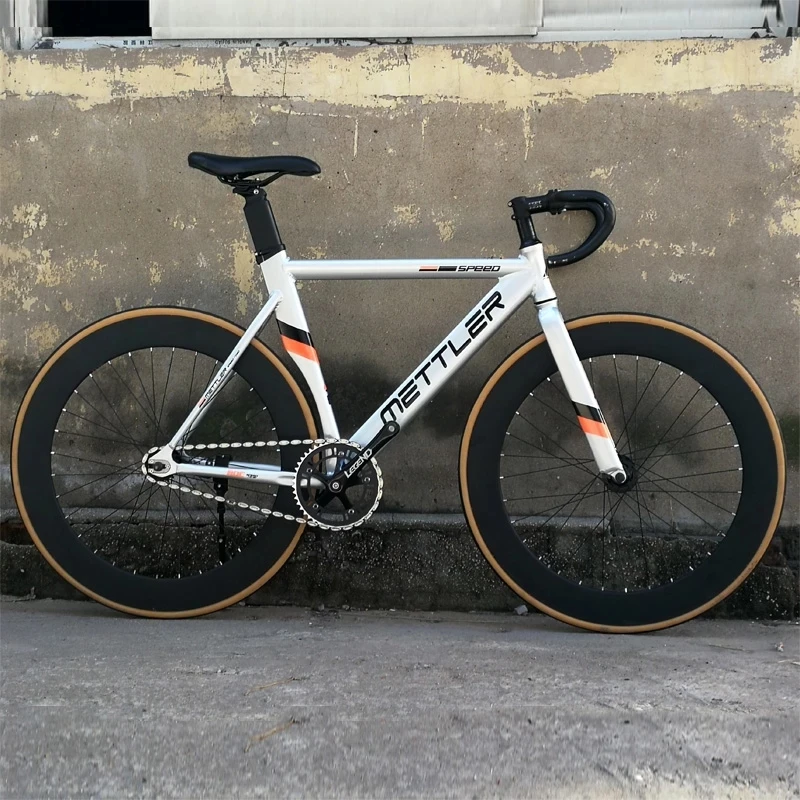 Mettler Bicicletta Lega Di Alluminio 700C 52Cm Muscle Fixed Gear 70Mm Rim Hight Spoke Wheel 52Cm 25.4Mm Stem 27.2Mm Reggisella Bike Part