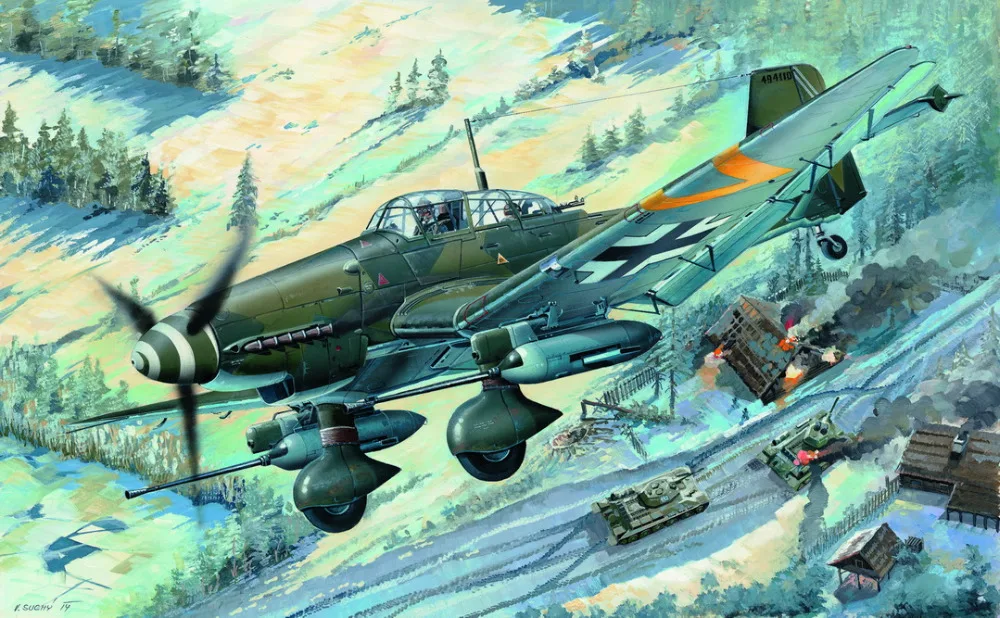 Trombettista 03218 Junkers Ju 87G-2 Stunka Plane Model Kit