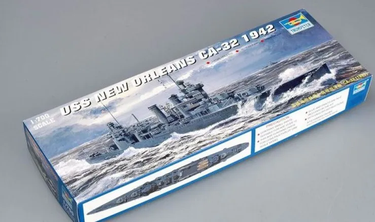 Trumpeter 05742 1/700 Uss New Orleans Ca-32(1942) Plastic Model Kit