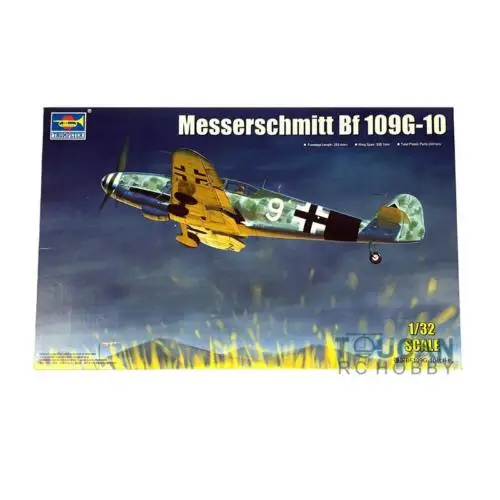 Trumpeter 1/32 Scale Airplane German Bf109G-10 Fighter Model Aircraft Kit 02298 Th05462-Smt2
