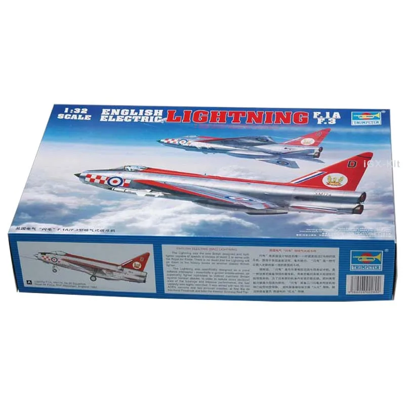 Trumpeter 02280 1/32 British Electric Bac Lightning F1A F3 Fighter Aircraft Craft Plastic Assembly Model Toy Gift Building Kit