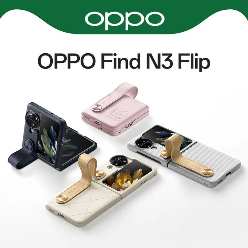 100% Originale Oppo Find N3 Flip Case Custodia In Pelle Pu Ultra Sottile Per Pc Cover Per Oppo Find N3 Flip