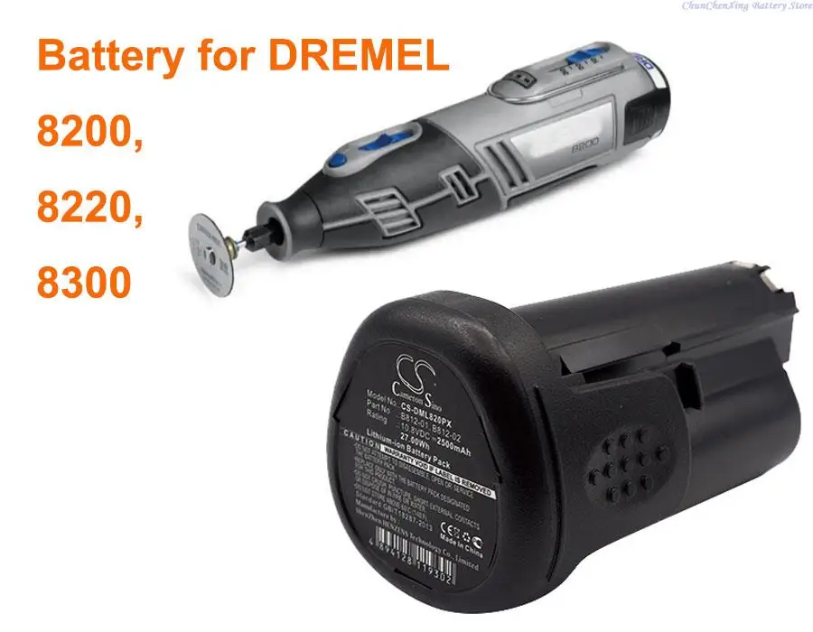 Cameron Sino 2500Mah Batteria B812-01 B812-02 Per Dremel 8200, 8220, 8300