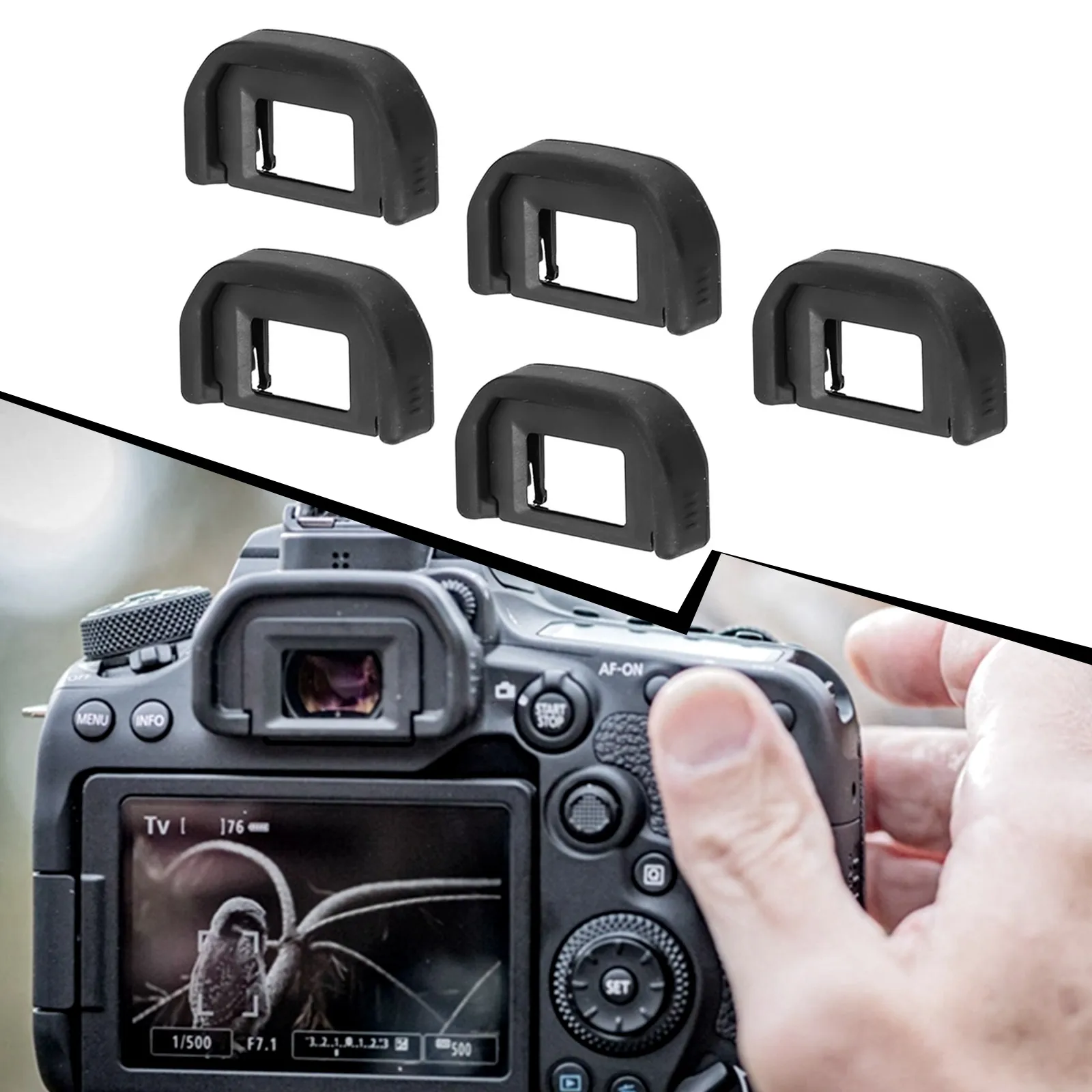 5Pcs Ef Eyecups Viewfinder Eyecup Oculare Per Canon Eos 300D 400D 500D 600D 550D 600D 650D 700D 1000D 1100D
