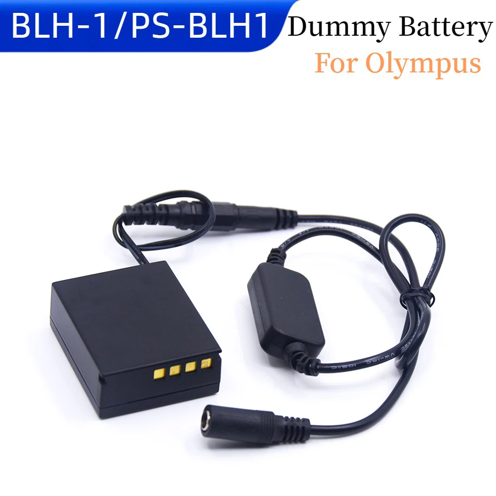 Cavo Step-Down + Accoppiatore Dc Ps-Blh-1 Blh1 Batteria Fittizia Per Fotocamera Olympus Em1 Mark Ii Em1-2 Em-1 Mark-2