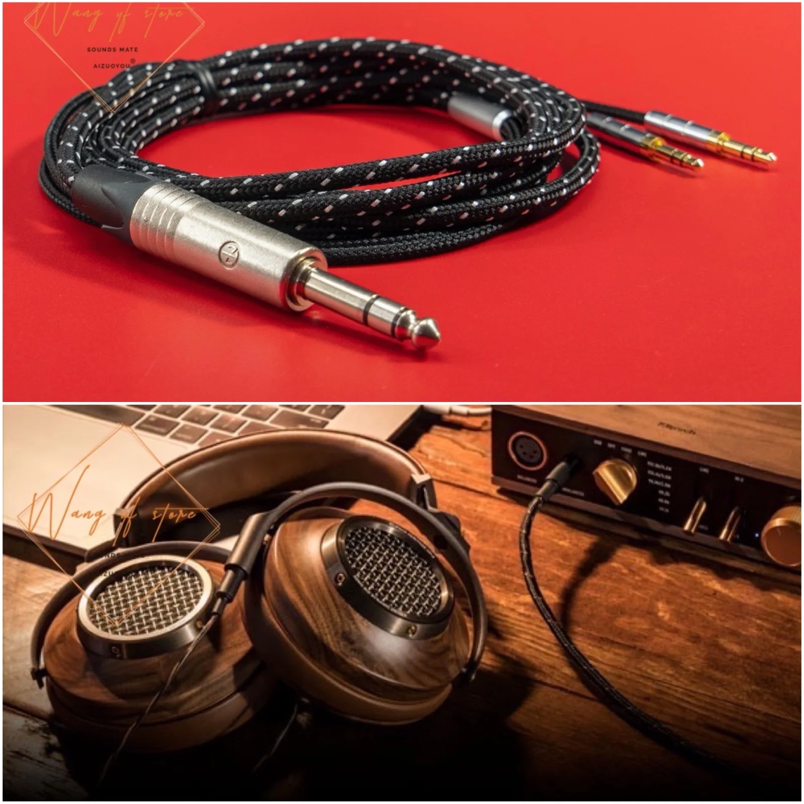 Cavo Audio Bilanciato Hifi Per Cuffie Klipsch Hp3 Neutrik 6.3Mm 6.35Mm 1/4 "Spina 1.2M