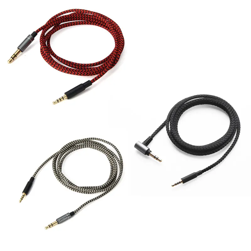 Cavo Audio In Nylon Per Klipsch Riferimento On-Ear Over-Ear Shure Aonic 40 50 Cuffie