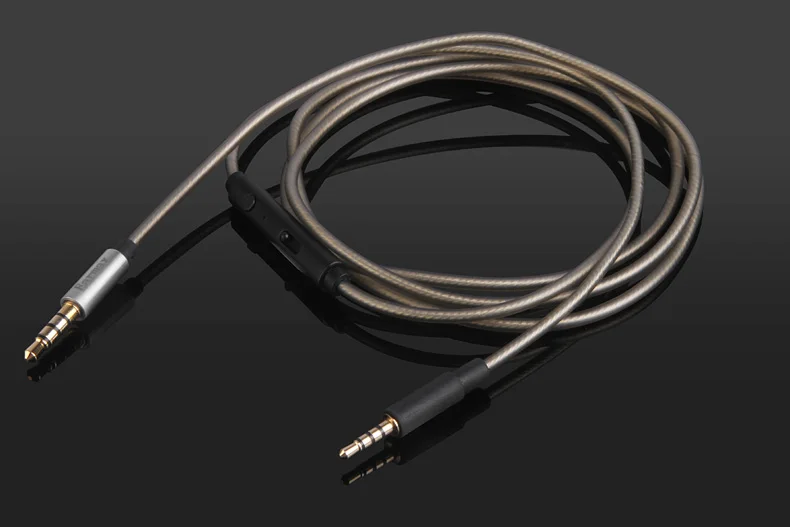 Cavo Audio Placcato Argento Con Microfono Per Riferimento Klipsch On/Over-Ear Shure Aonic 40 50 Cuffie