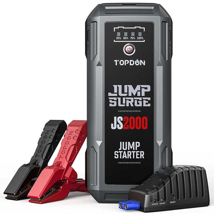 Per Topdon Js2000 Engine Start Car Jump Starter Epower 4 In14 In 1 Jump Start Truck Battery Kit Automotive 1700Amp 12 V