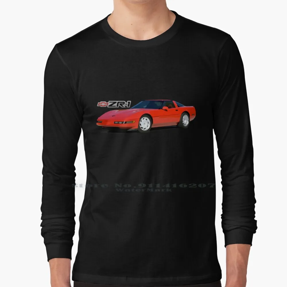 Rosso 1991 Chevy Corvette C4 Zr - 1 T Shirt 100% Puro Cotone Vintage Classic Car Corvette Stingray Stingray Chevy Corvette Chevy