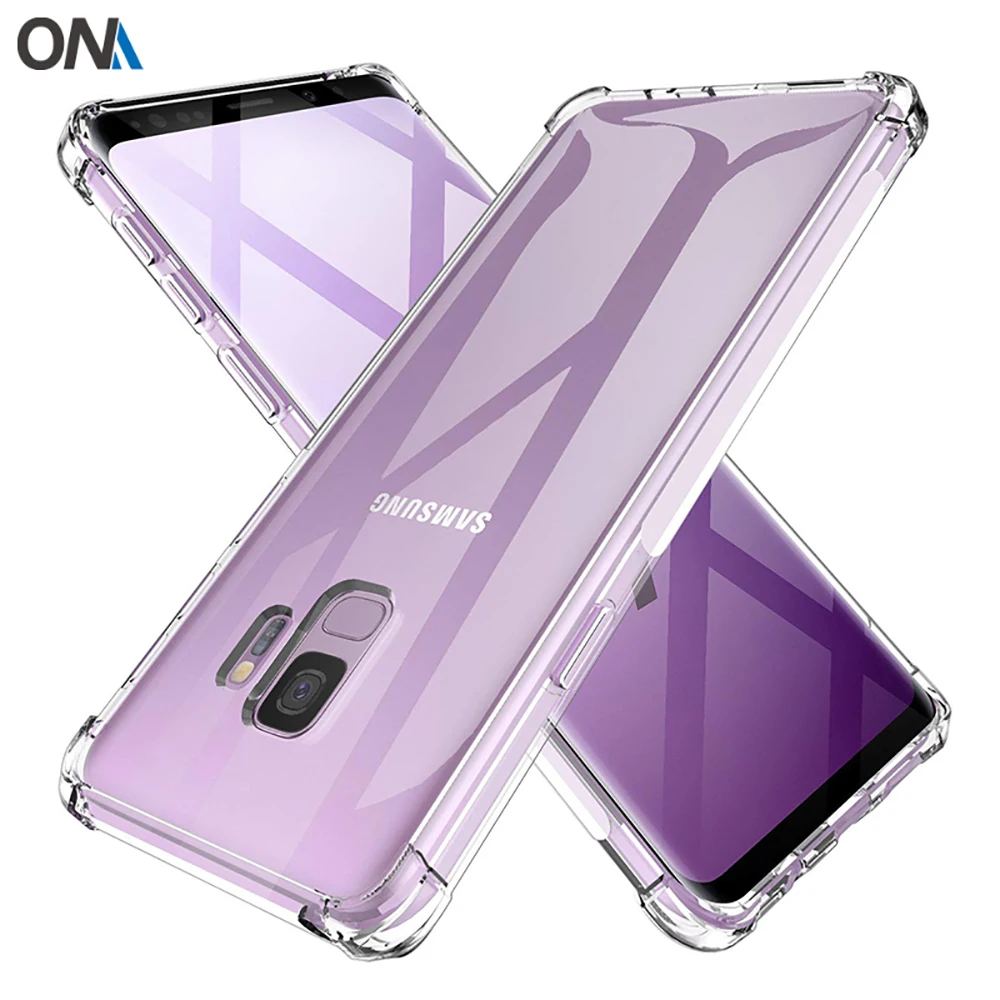 Custodia Antiurto Per Samsung Galaxy S9 / S9 Plus Custodie In Silicone Trasparente Per Samsung Galaxy S9 Plus Cover Posteriore Del Bordo