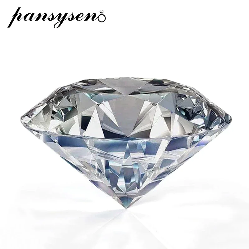 Pansysen Top Quality 3Ex Round 2/3 // 4/5/6/8/10Ct D Color Vvs1 Real Moissanite Pietra Sciolta Con Certificato Gra Supera Il Test Del Diamante