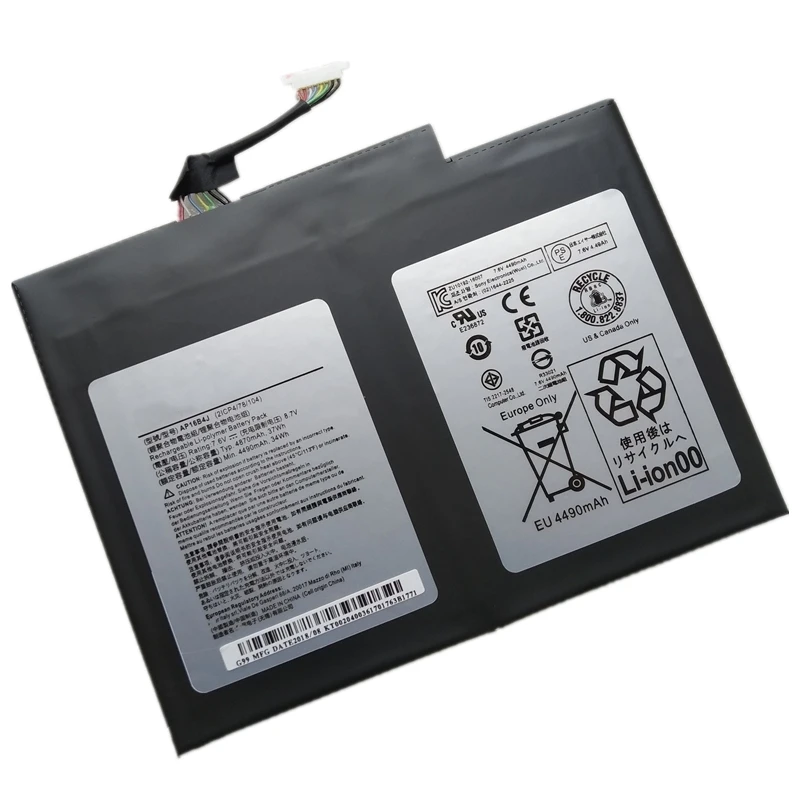 Nuova Batteria Per Laptop Ap16B4J Kt00204003 Per Acer Aspire Switch 5 Alpha 12 Sa5-271 Sa5-271P Sw512-52 Sw512-52P A54Qb6 N17P5 N16P3