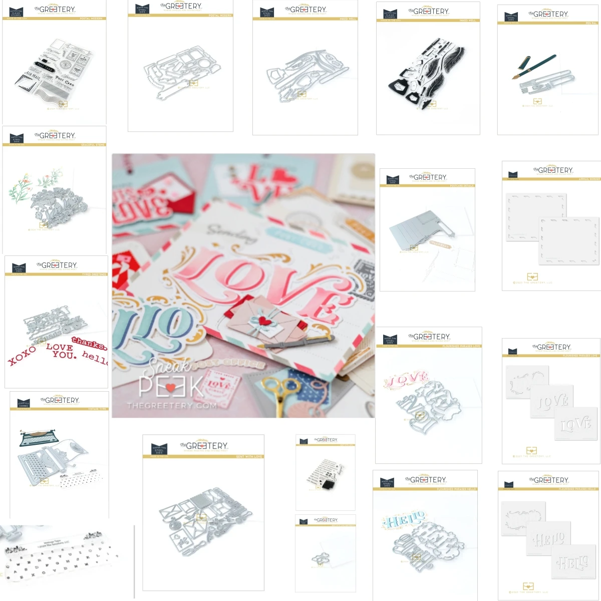 Love Letters Heart Collection Timbri Trasparenti Fustelle In Metallo Stencil Per Decorare Scrapbook Album Di Carte Di Carta Fai Da Te Craft 2024