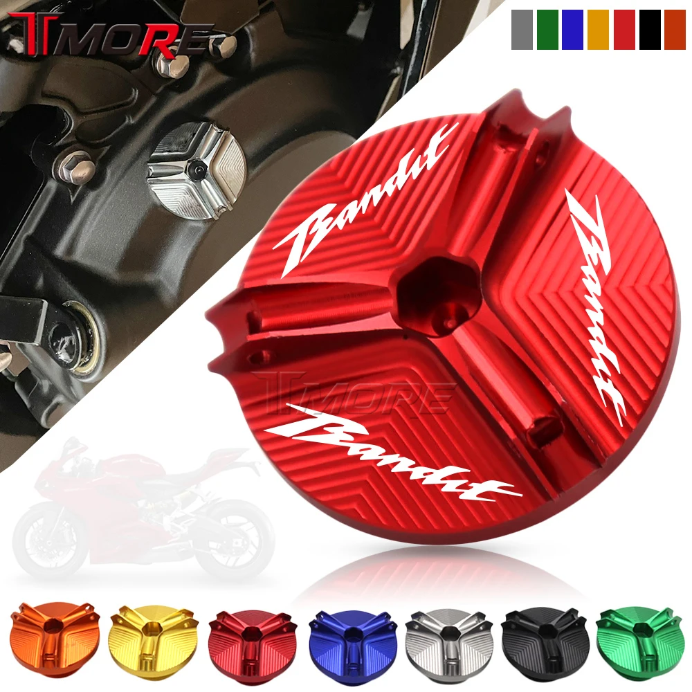 Oil Filler Cup For Bandit 400 600 650 1200 1250 1250S Motorcycle Cnc Aluminum Engine Oil Drain Plug Sump Nut Cup Cover