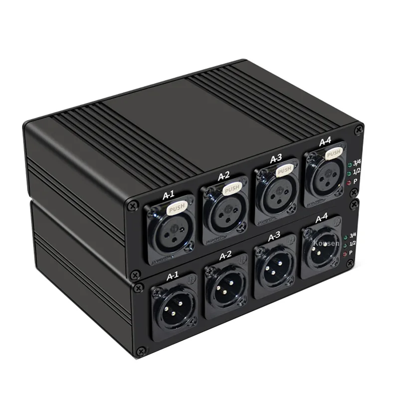 4 Channels Xlr Audio Fiber Optical Extender Via Sc Fiber Optical Up To 20Km Xlr Balanced Extender Audio Transmitter Receiver Kit