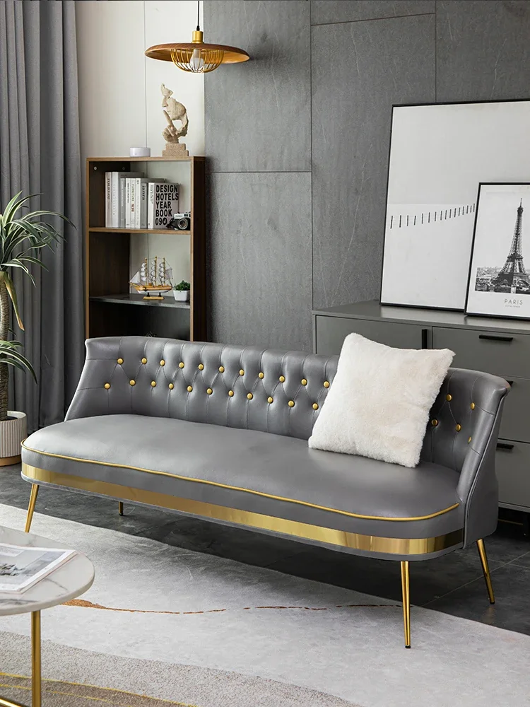 Nordic Doppel Sofa Kleine Wohnung Einfache Wohnzimmer Wohnung Moderne Einfache Und Licht Luxus Net Rote Kleidung Shop Kleine Sof