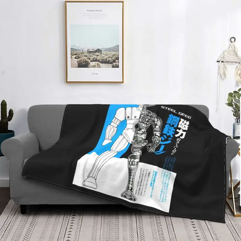 Jeeg Robot D 'Acciaio Needle Shi Shiba Robot Anni Coperta Divano Letto Spesso Microfibra Skin Friendly Lavabile In Lavatrice