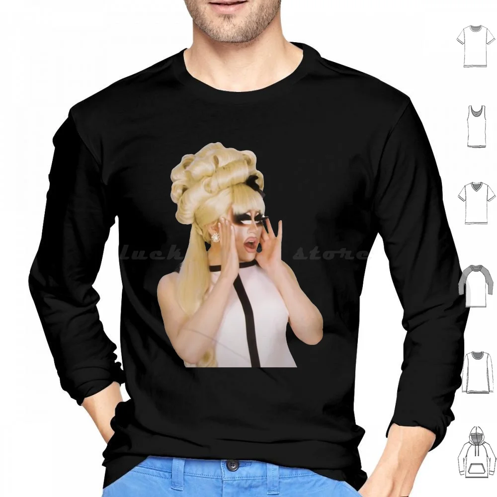 Felpe Trixie-Shock Manica Lunga Trixie Mattel Katya Katya Zamodchikova Trixe Trixie E Katya Trixie Mattel E
