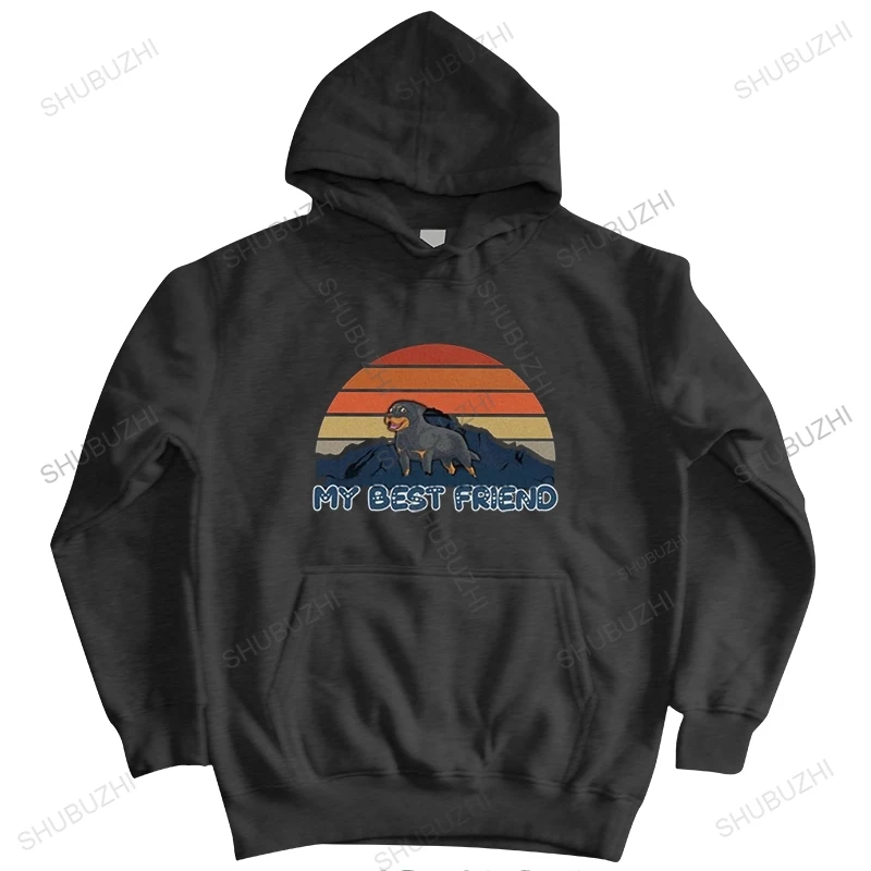 My Best Friend Rottweiler Felpe Con Cappuccio A Righe Sunset Mountain Men Giacca Con Cappuccio Cotton Dog Lover Felpa Con Cappuccio Urban Hooded Jacke