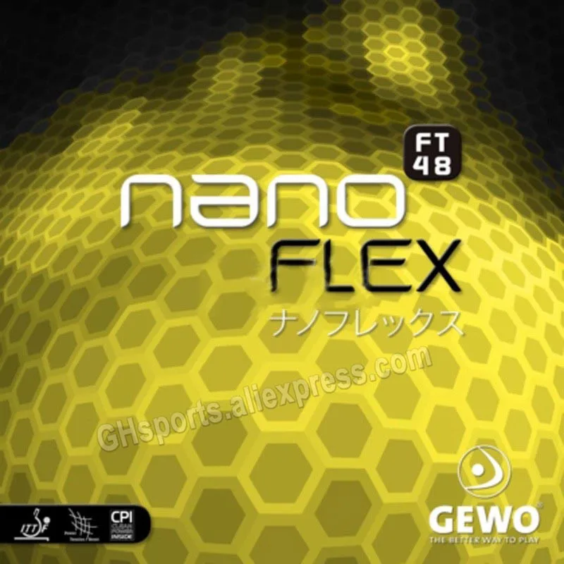 Gomma Da Ping-Pong Gewo Nano Flex Ft48 (Made In Germany) Pips-In Originale Gewo Nanoflex Ft 48 Gomma Da Ping Pong