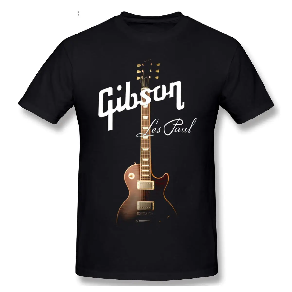 Cool Gibson Guitar Magliette Graphic Tee Mens Gibson T-Shirt Rock Grunge Music Lover Magliette Hipster Top Hip Hop Casual Tops