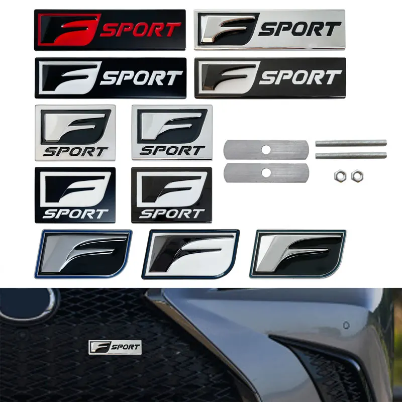 3D Metal F Sport Car Front Grill Badge Emblem Accessori Per Carrozzeria Adesivo Per Lexus Is250 Rx300 Rx330 Rx350 Is200 Is300 Ls400